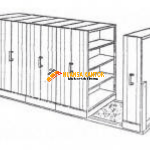 Jual Mobile File System Manual Elite MF-100-5B (32 CPTS) Murah Surabaya ...